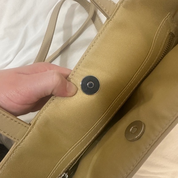 Telfar Medium Cream Shopping Bag Vegan Leather Tote - Picture 5 of 8